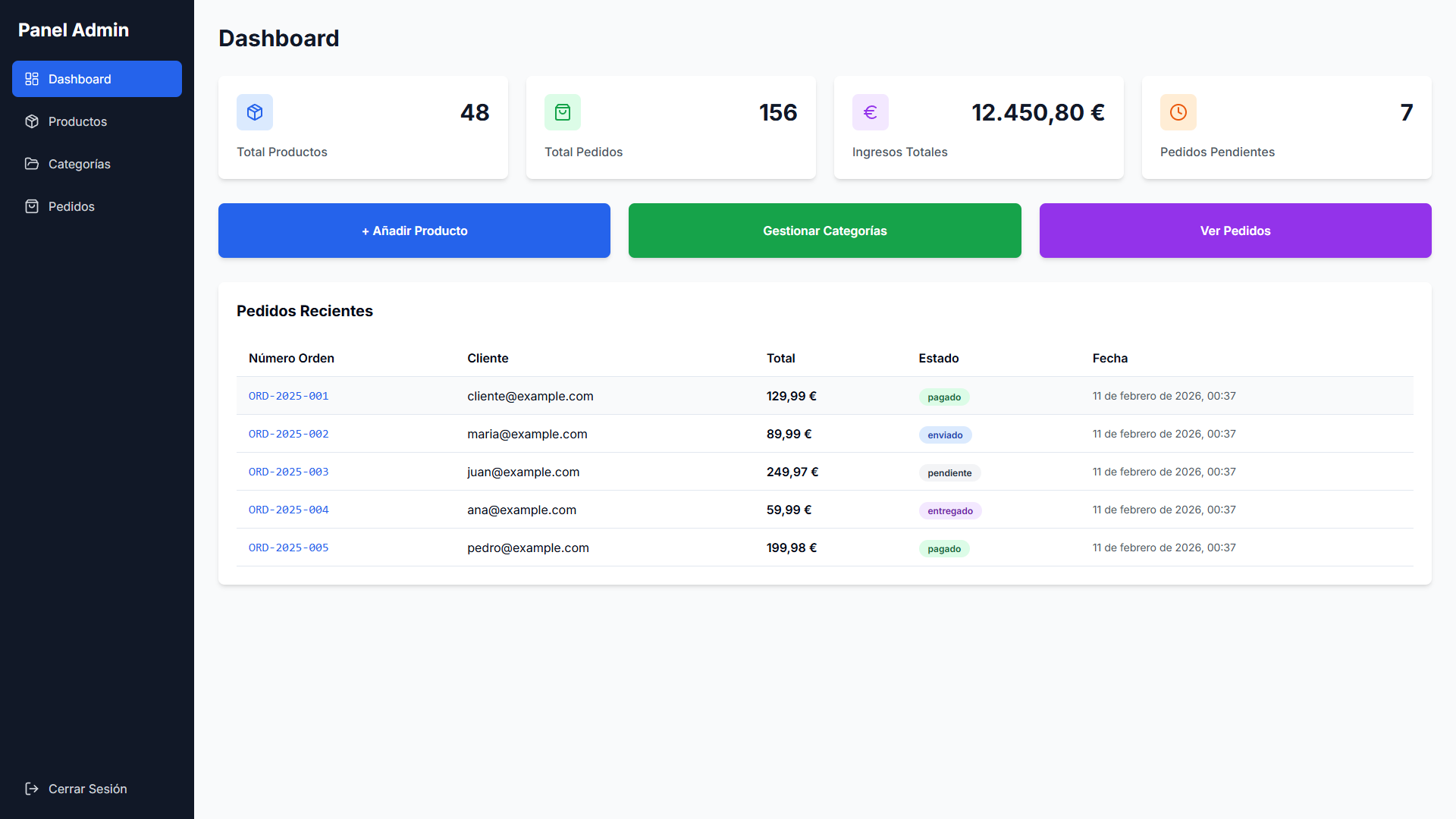 Panel de Administraci&oacute;n